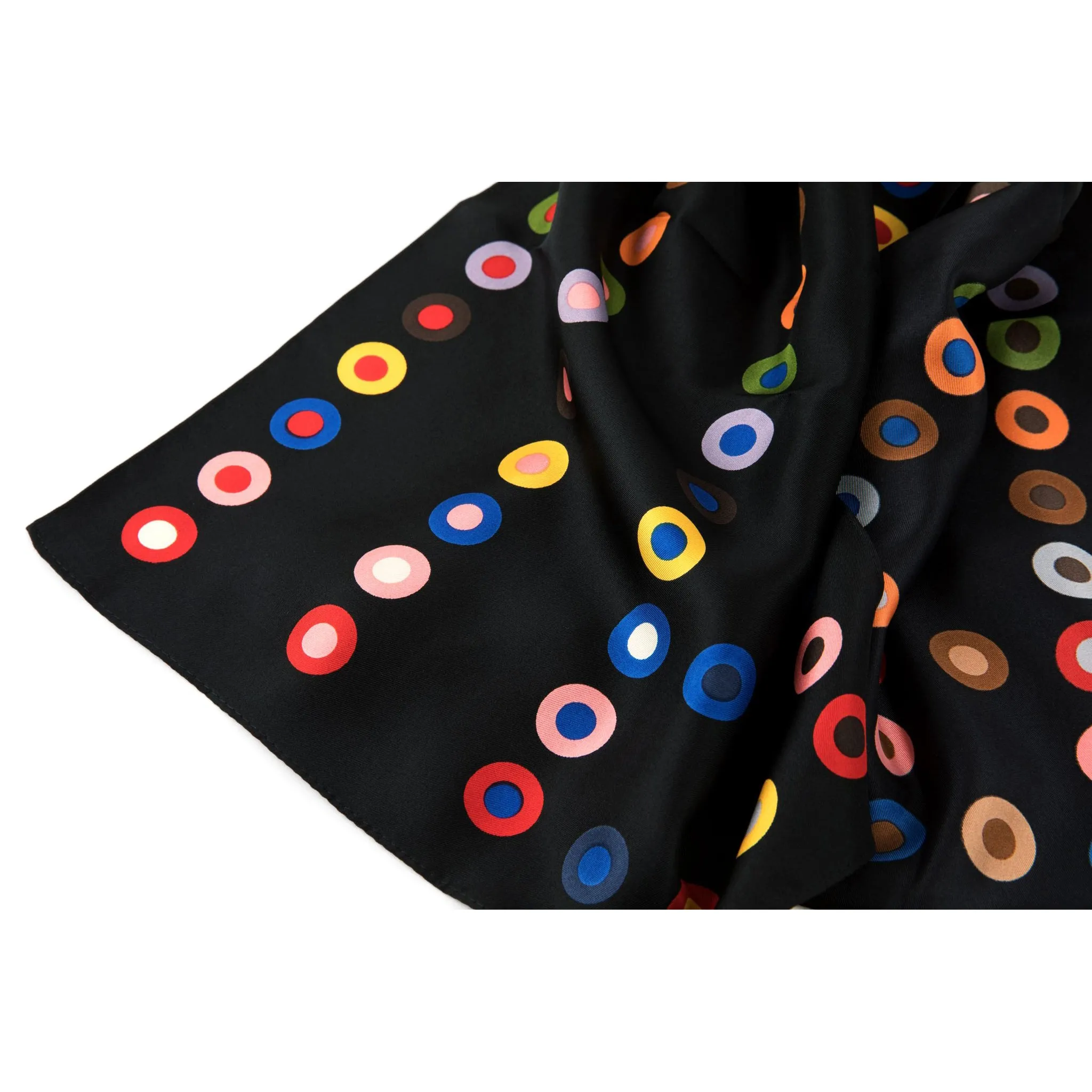 19th Century Dot Pattern Silk Scarf