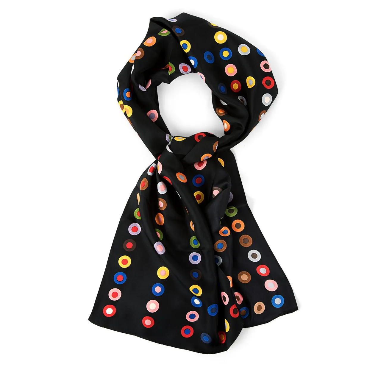 19th Century Dot Pattern Silk Scarf