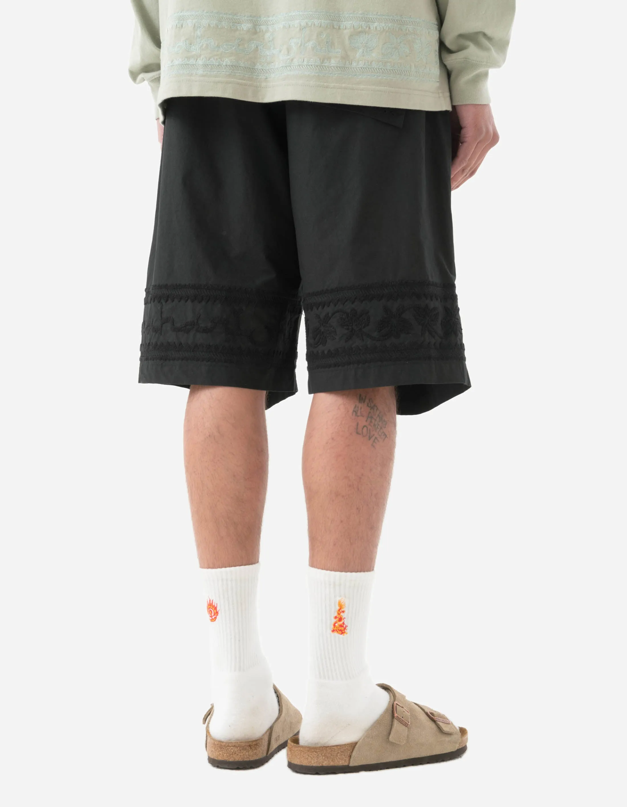 5239 Thar Desert Loose Snoshorts Black