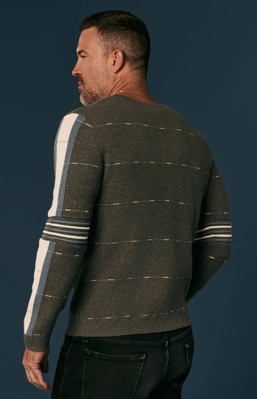 Adam Crew Neck Sweater | Heather Grey
