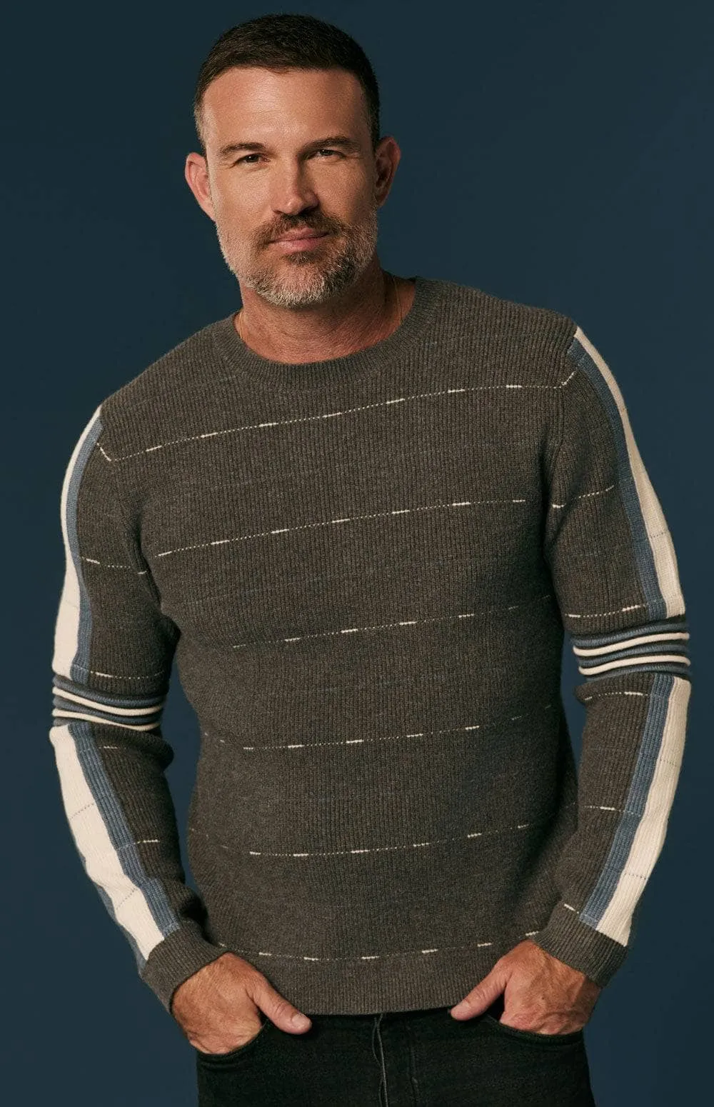 Adam Crew Neck Sweater | Heather Grey