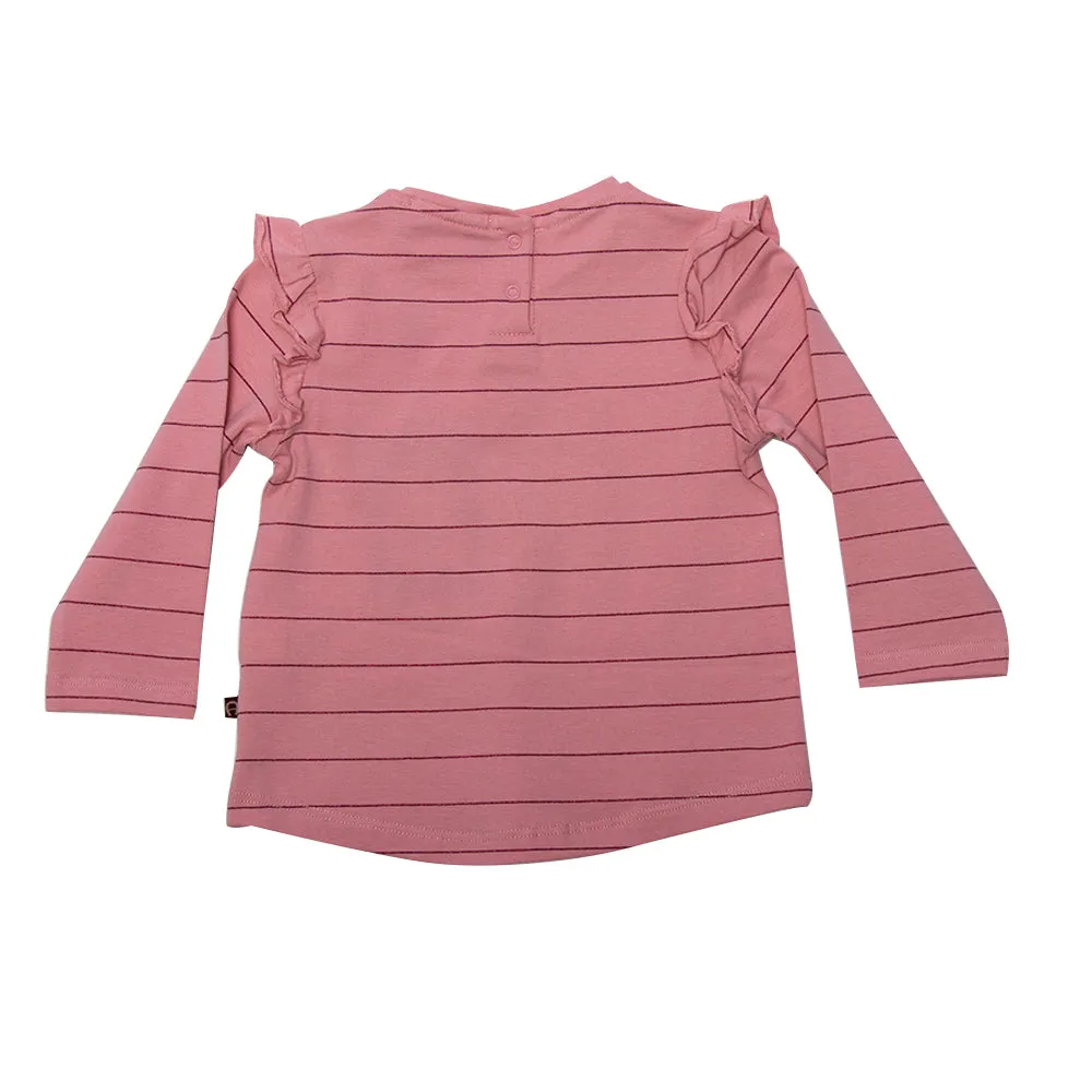 Aigner Kids Girl's Long Sleeve Pink T-shirt