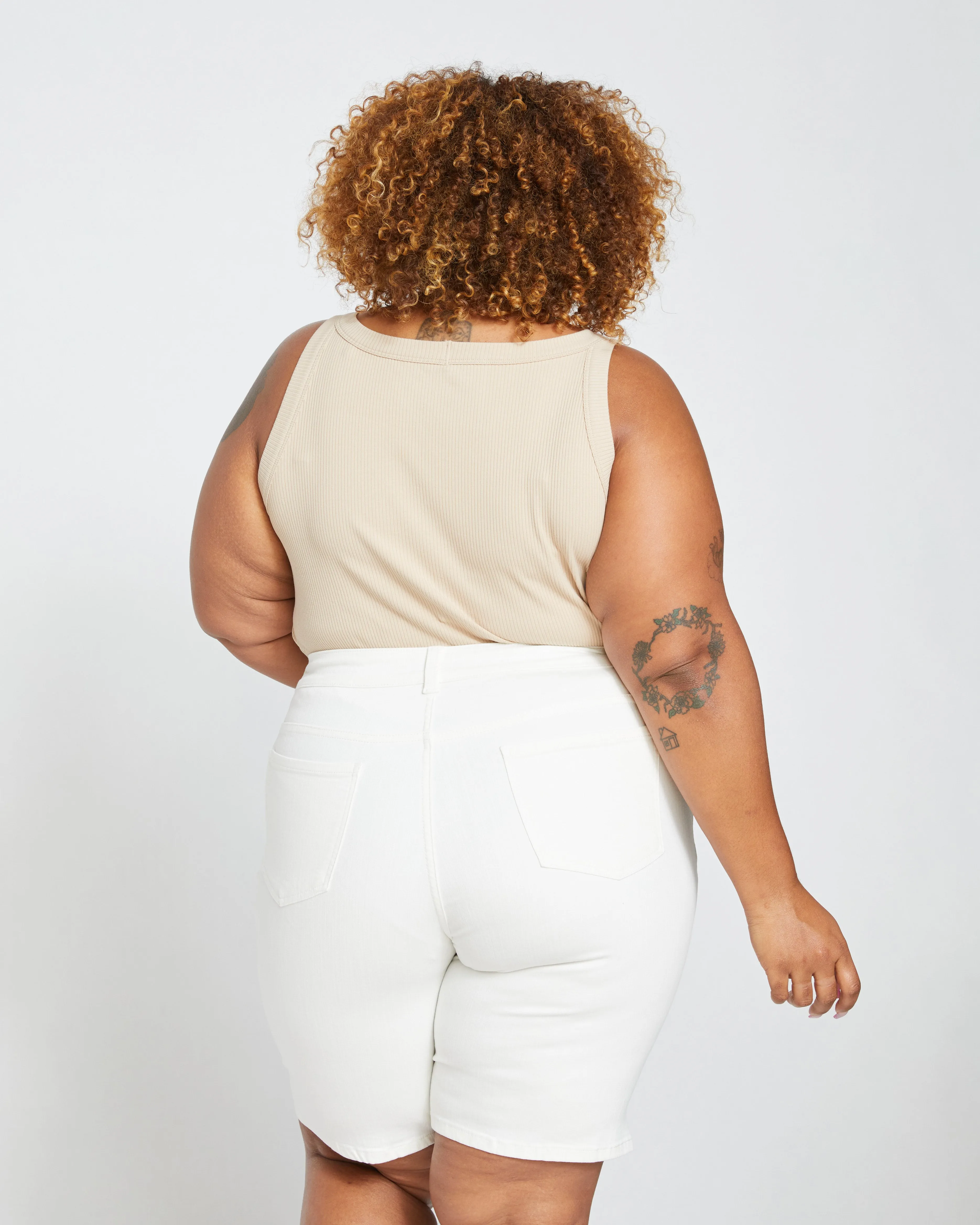 Bae Denim Shorts - White