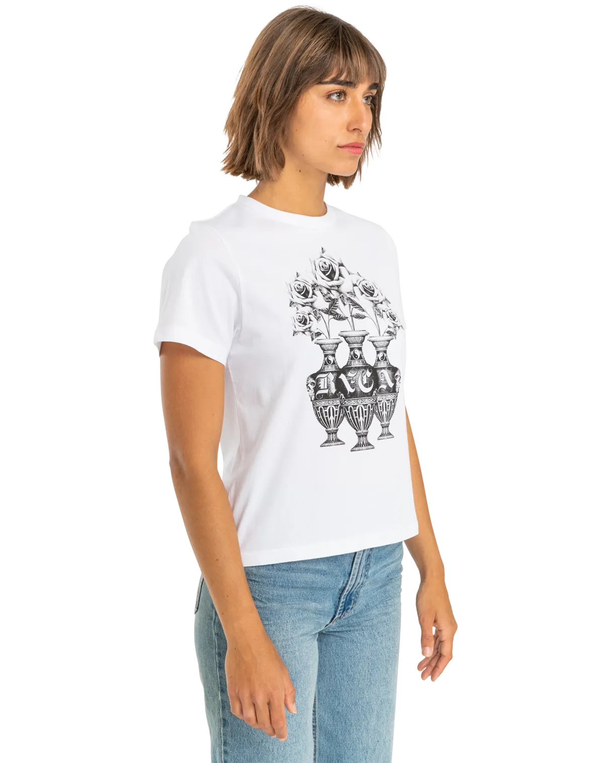 Benj Bouquet T-Shirt in Antique white