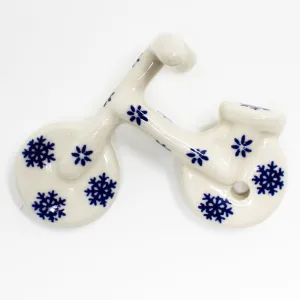 Bicycle-Ornament in Blue Winter