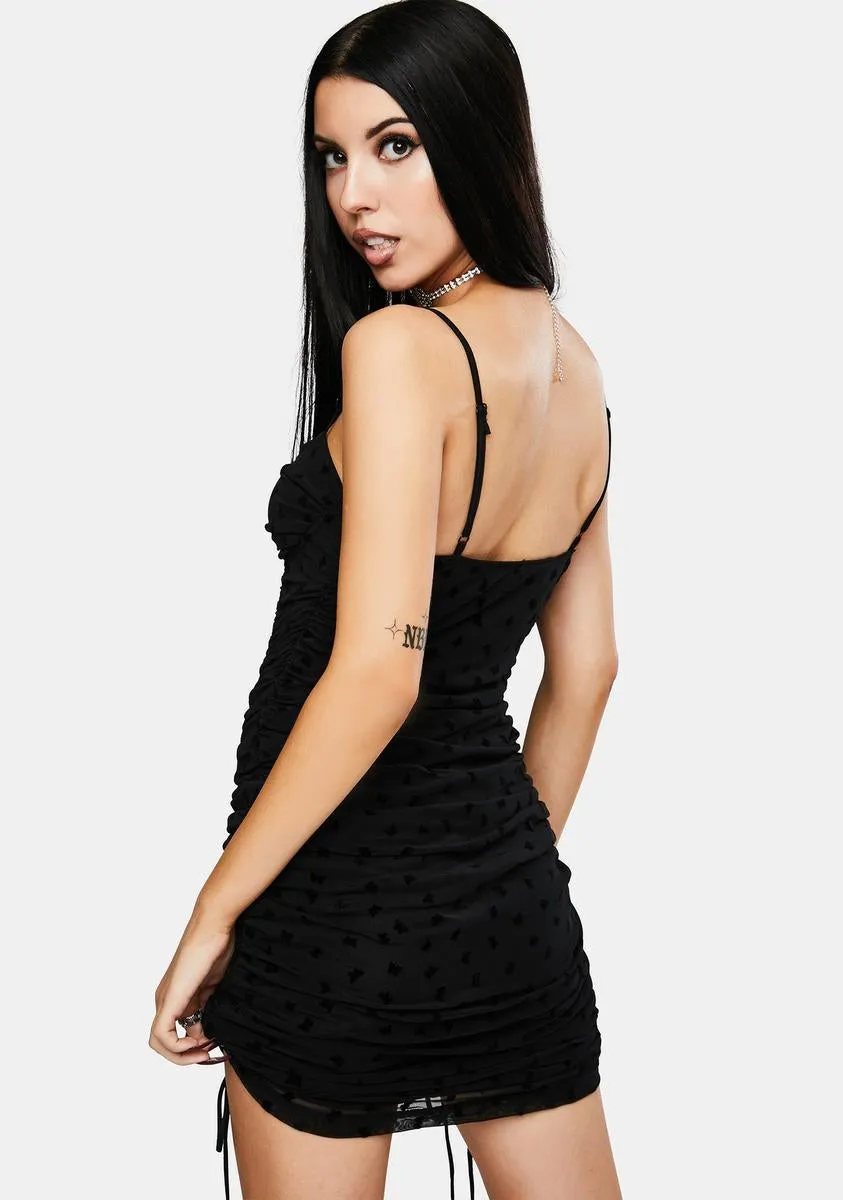 Black Flock Flutterby Jemora Dress