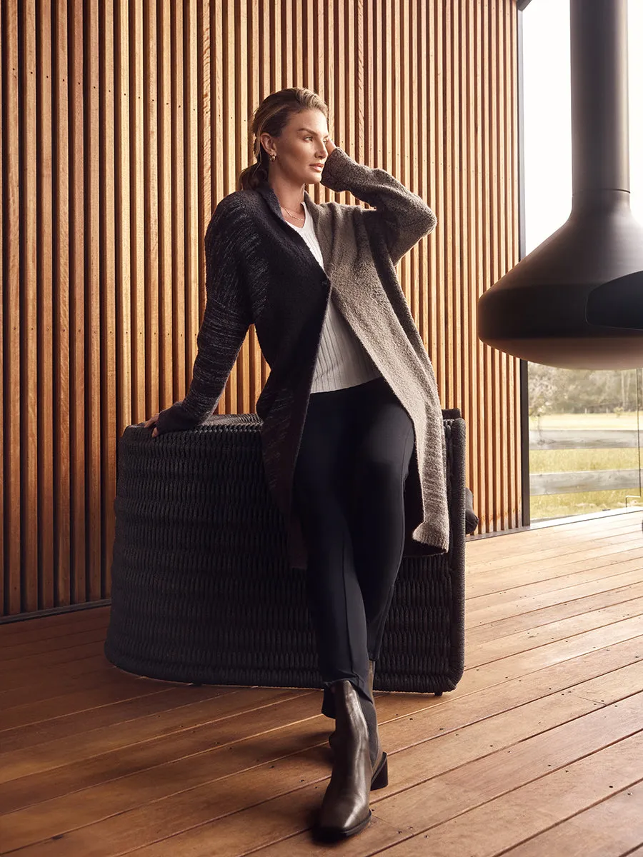 Boucle Spot Knit Coat