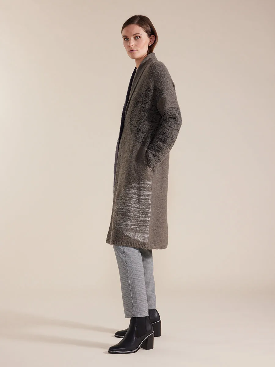 Boucle Spot Knit Coat