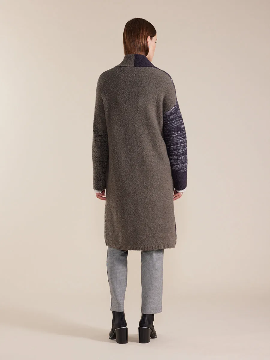 Boucle Spot Knit Coat