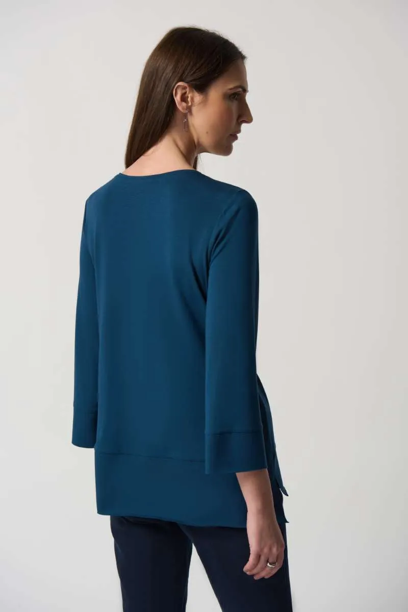 Boxy Jersey Top in Midnight Blue 233049 by Joseph Ribkoff