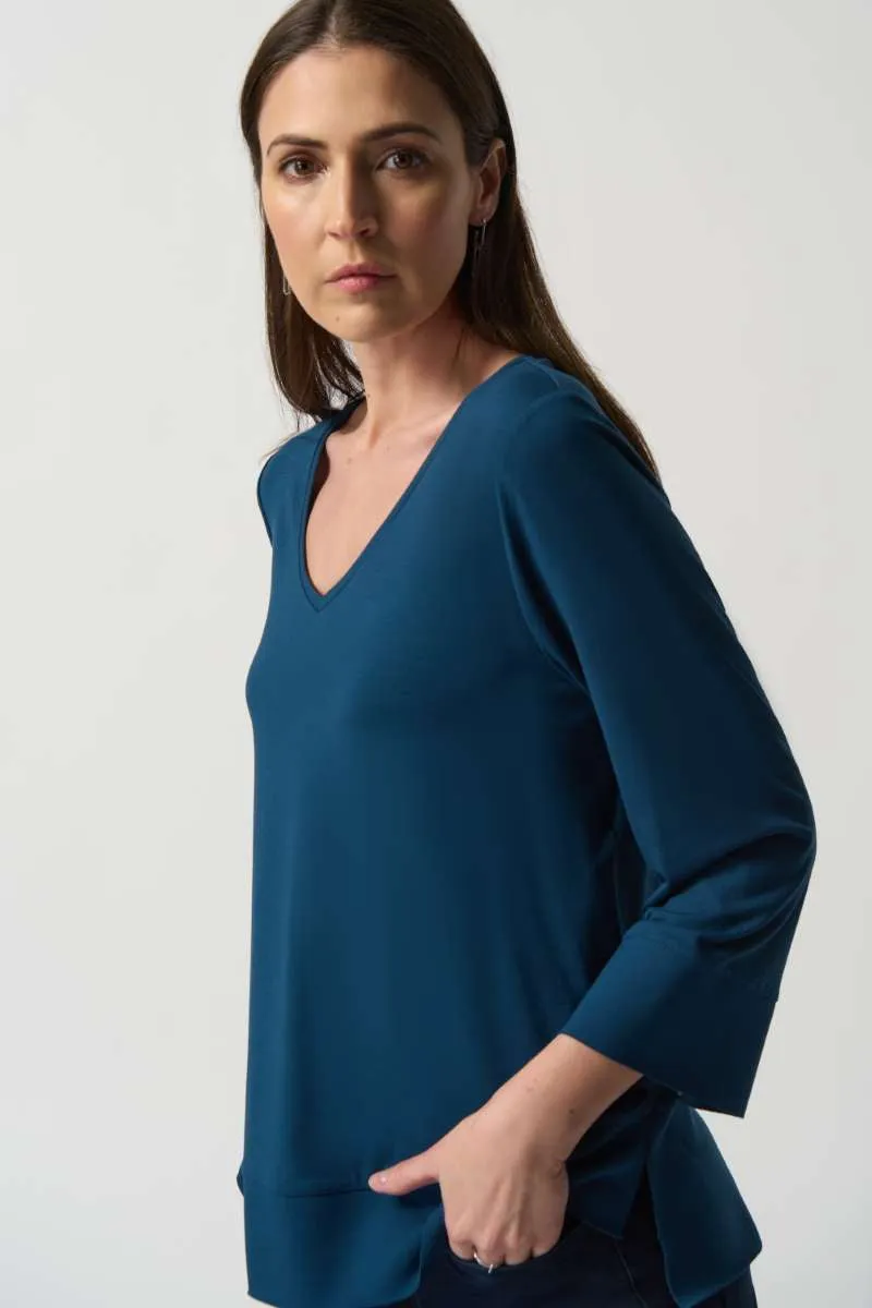 Boxy Jersey Top in Midnight Blue 233049 by Joseph Ribkoff