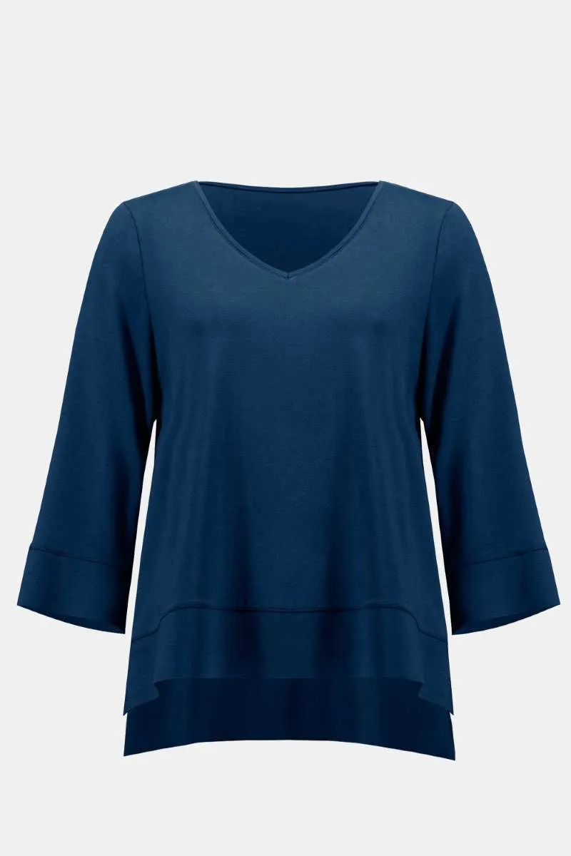 Boxy Jersey Top in Midnight Blue 233049 by Joseph Ribkoff
