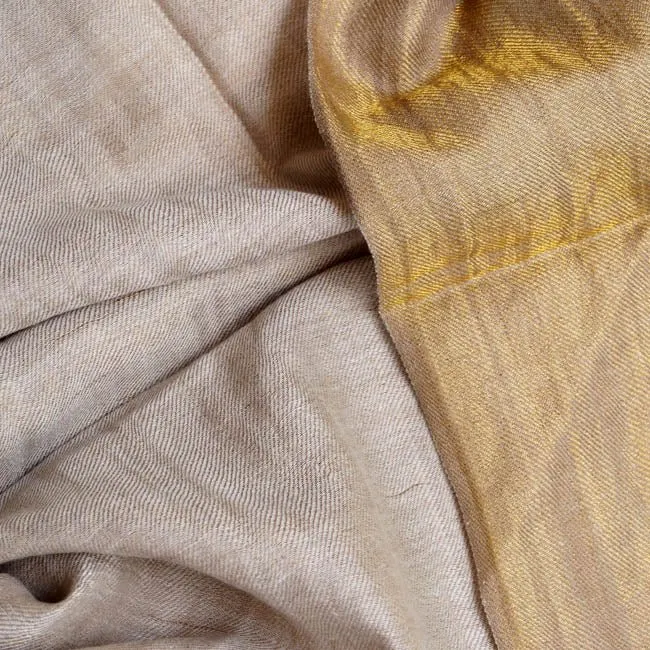Brown Sugar Pashmina Reversible Shimmer Handwoven Stole