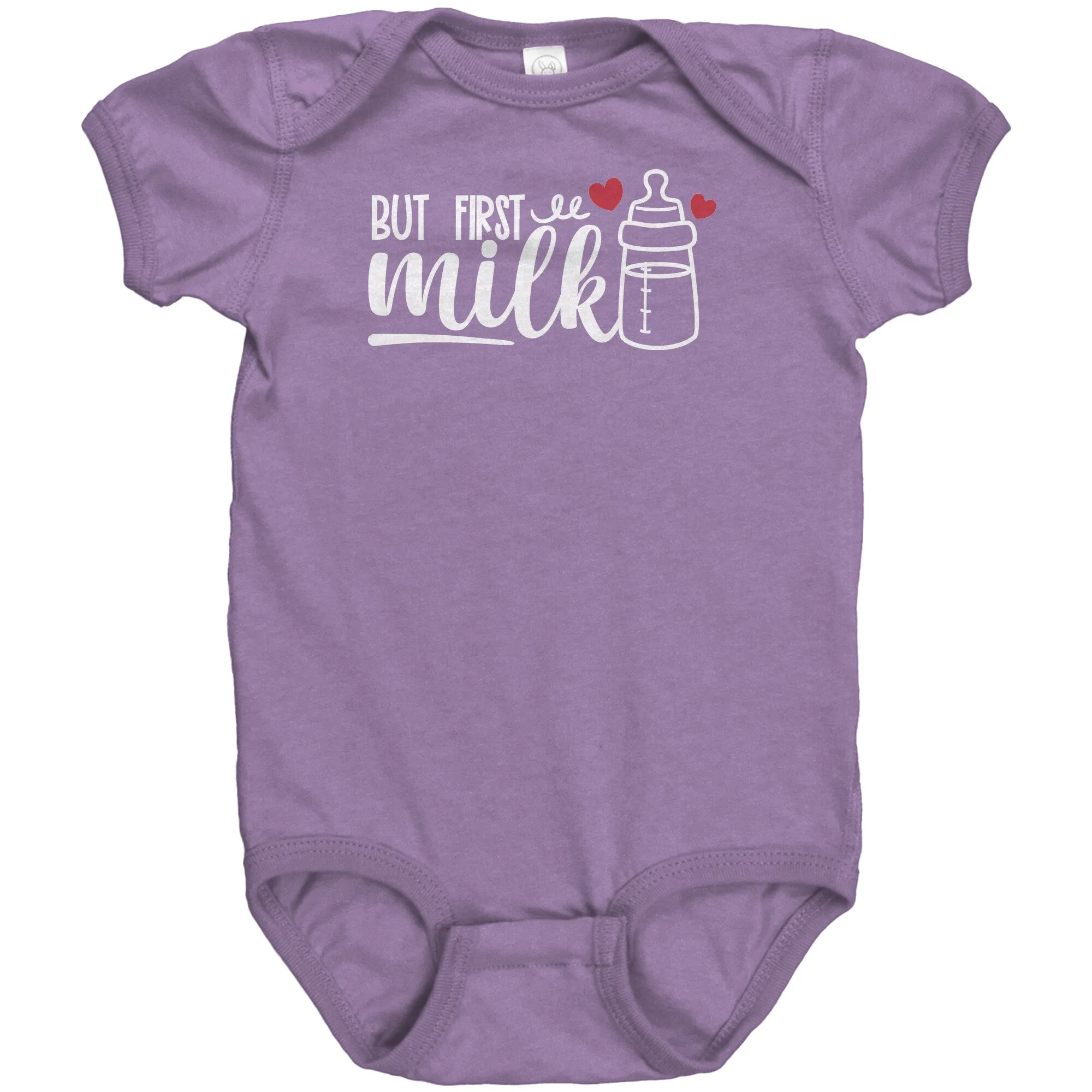 But First, MILK Baby One Piece Snap Bodysuit