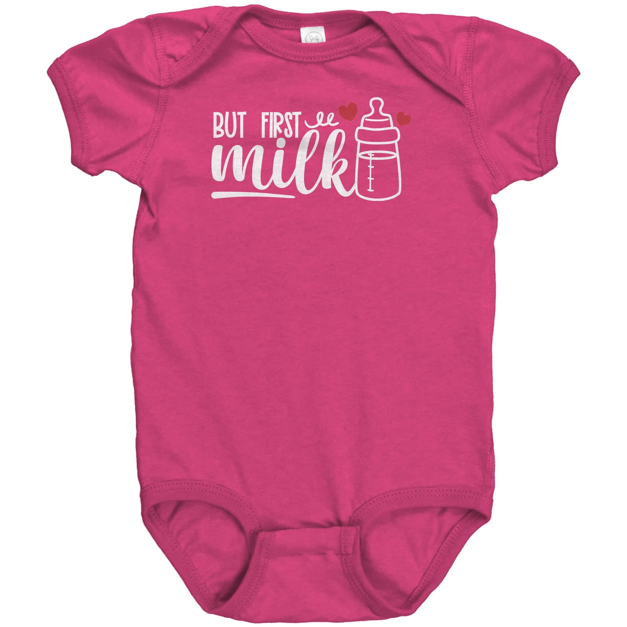 But First, MILK Baby One Piece Snap Bodysuit