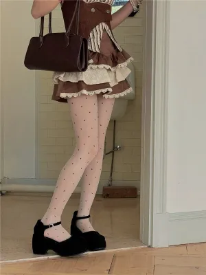 Candy dots thin tights