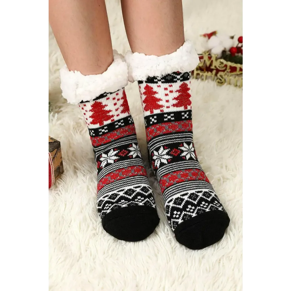 Charming Festive Christmas Tree Socks for Luxury Fashion Enthusiasts