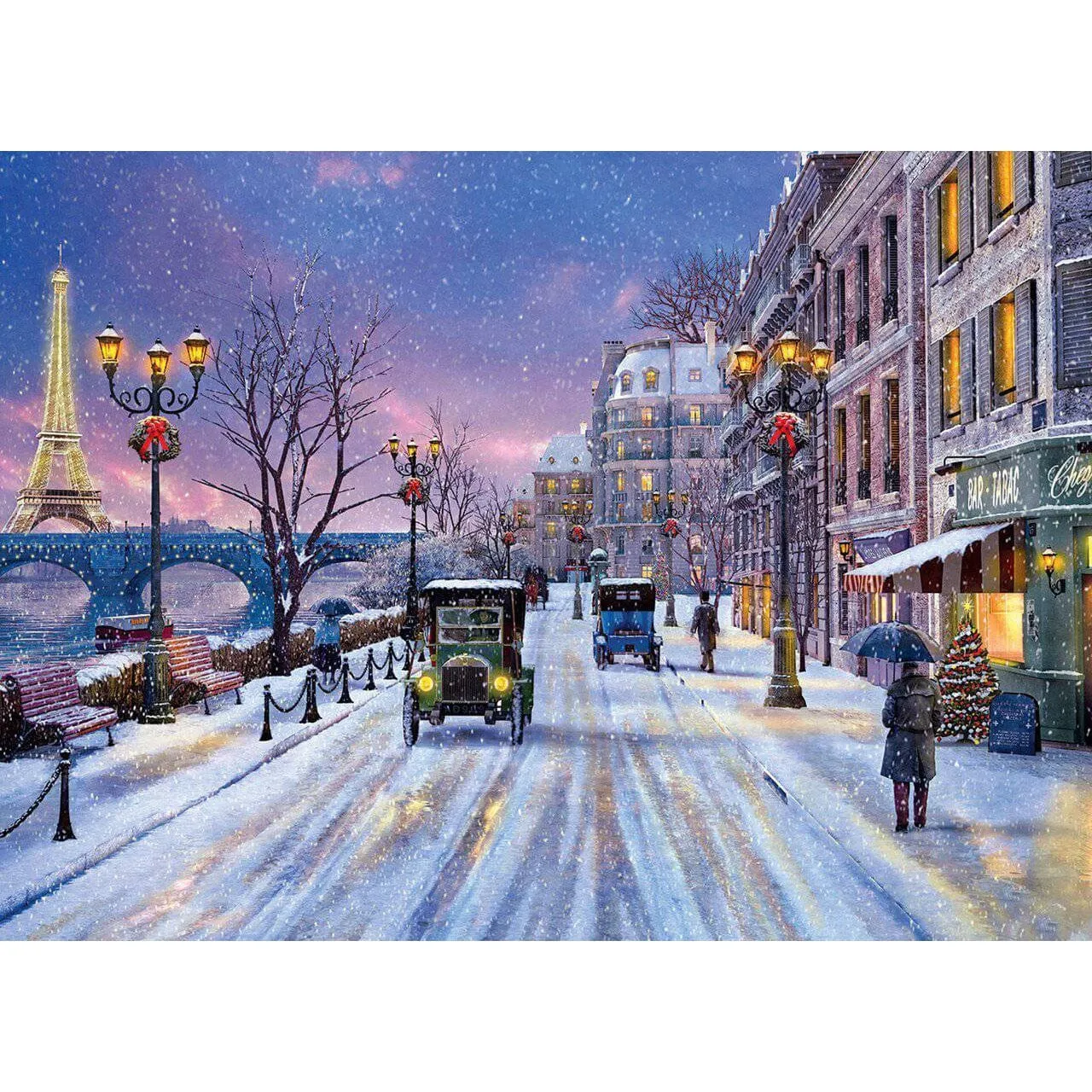 Christmas Winter Paris Street