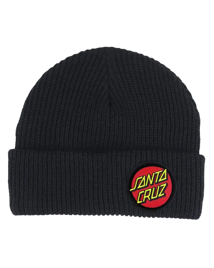 Classic Dot Beanie in Black