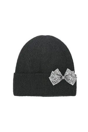 Crystal Bow Beanie