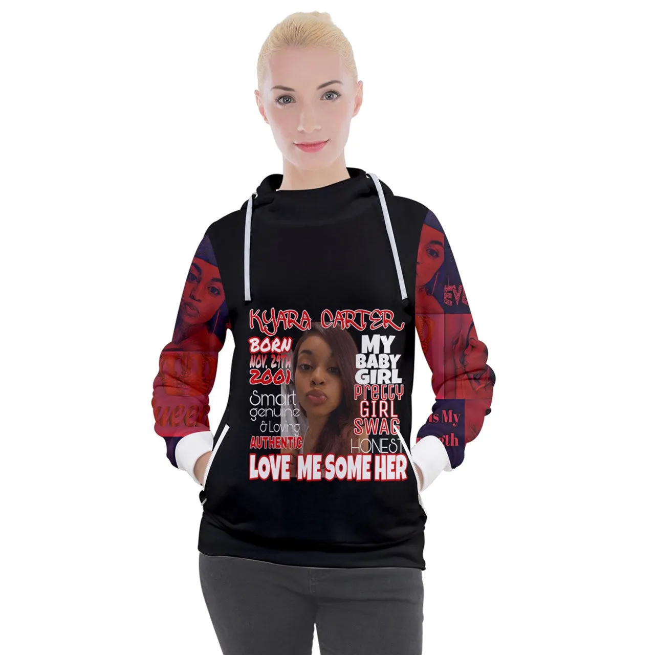 Custom Kyara Women's Hooded Pullover