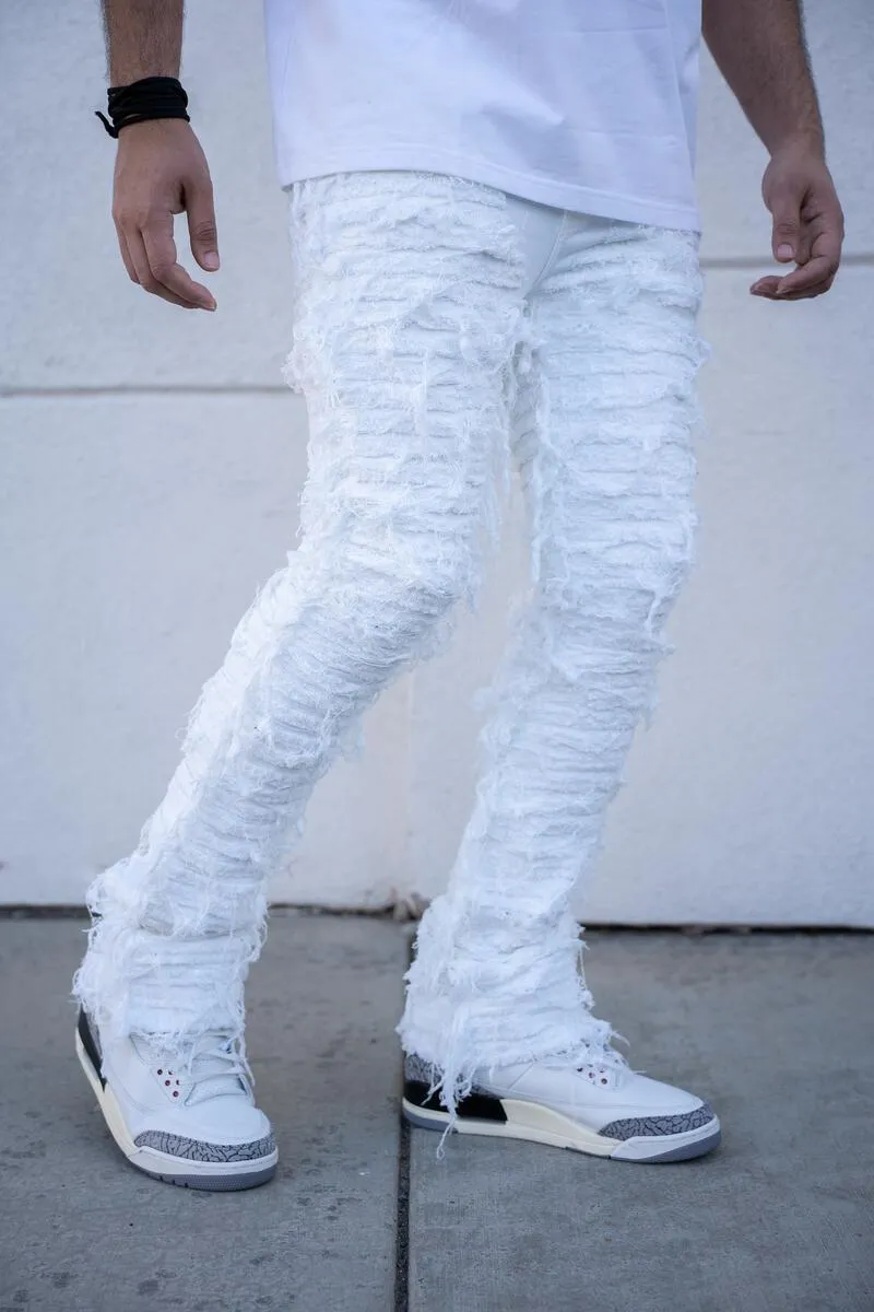 Damati ARTE STACKED PREMIUM DENIM (WHITE)