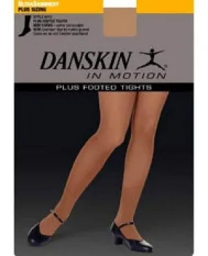 Danskin Shimmery Plus Size Footed Dance Tight