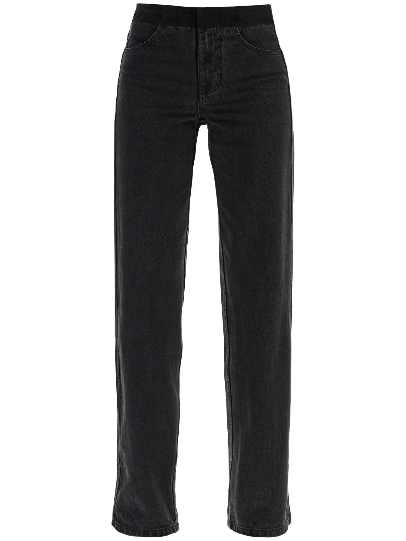Deconstructed Low-Waisted Denim Jeans
