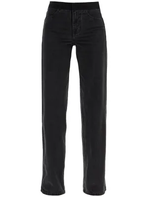 Deconstructed Low-Waisted Denim Jeans