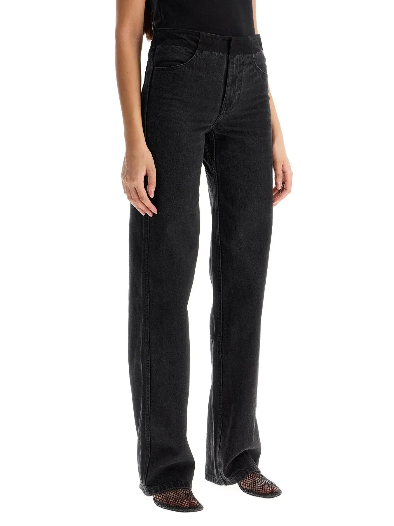 Deconstructed Low-Waisted Denim Jeans