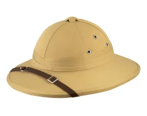 Deluxe Adult Safari Pith Hat Beige Hunter Helmet Fancy Dress Party Hat