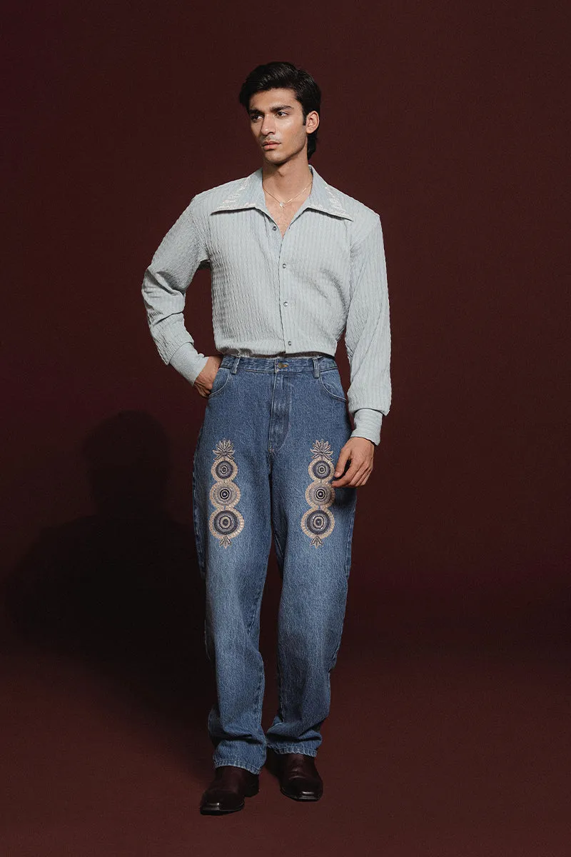 Dyrah Hand Embroidered Jeans (Men)