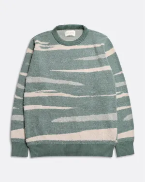 Eclipse Knit - Forest Green Landscape Repeat