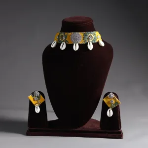 Elegant GS Fabart Handcrafted Choker Necklace Set 01