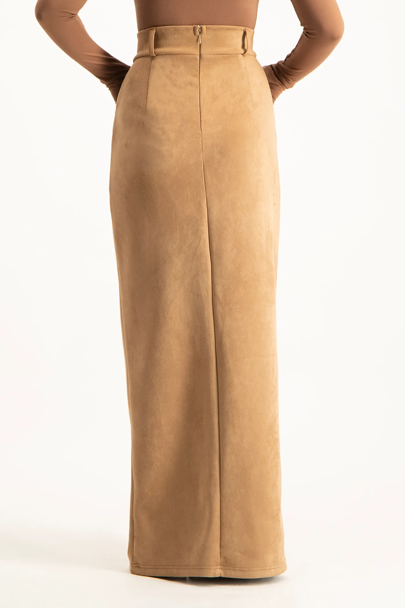 Ester Suede Maxi Skirt - Mocha