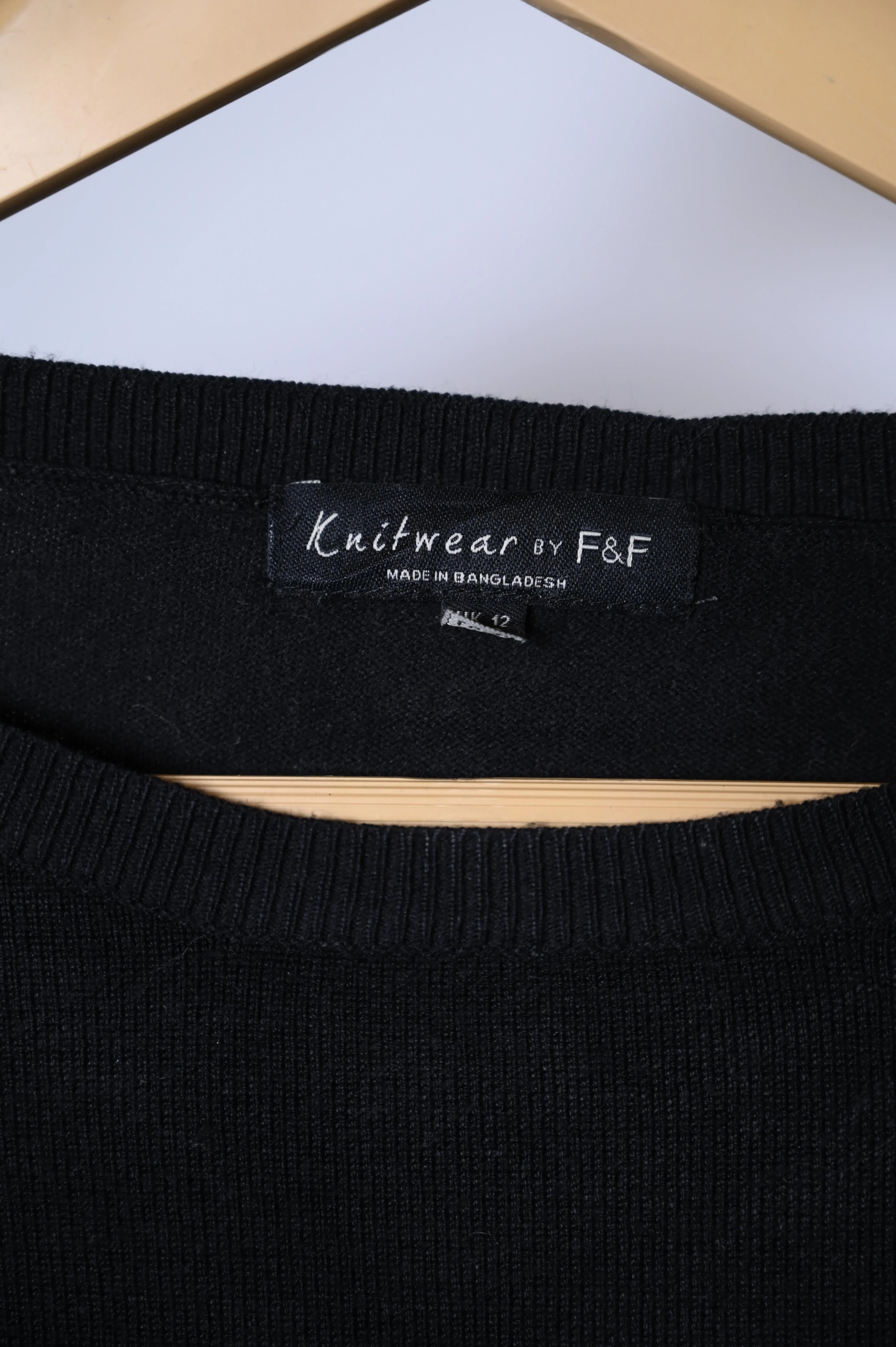 F&F Black Winter Blouse (Medium)