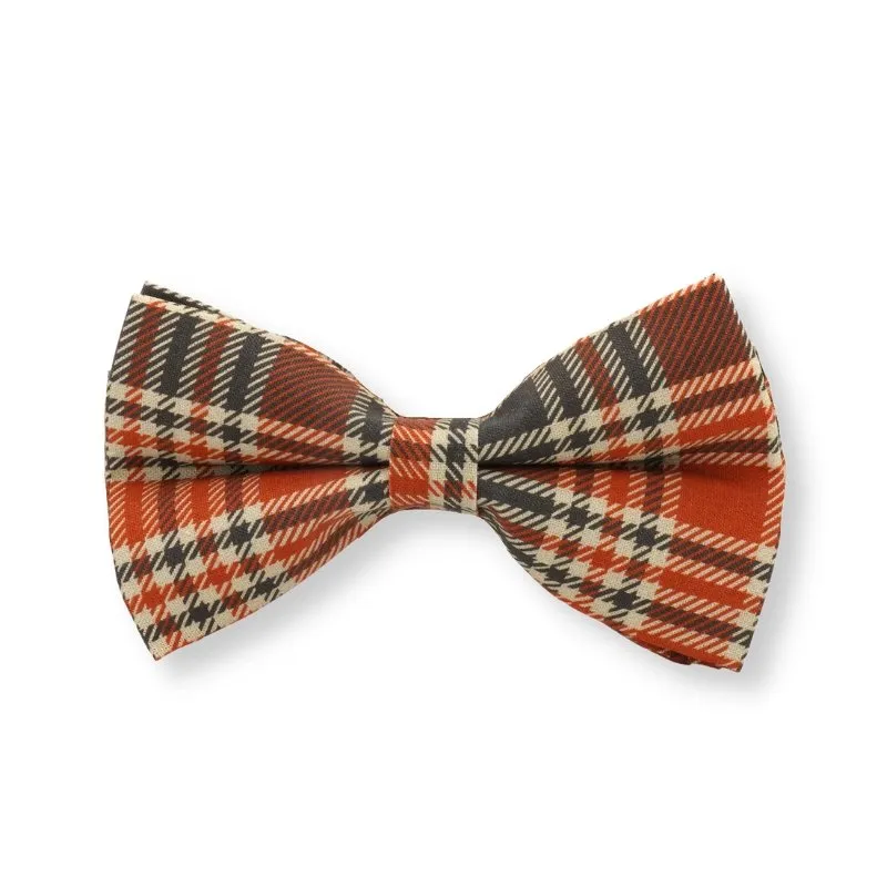 Fireplace Plaid Bow Tie