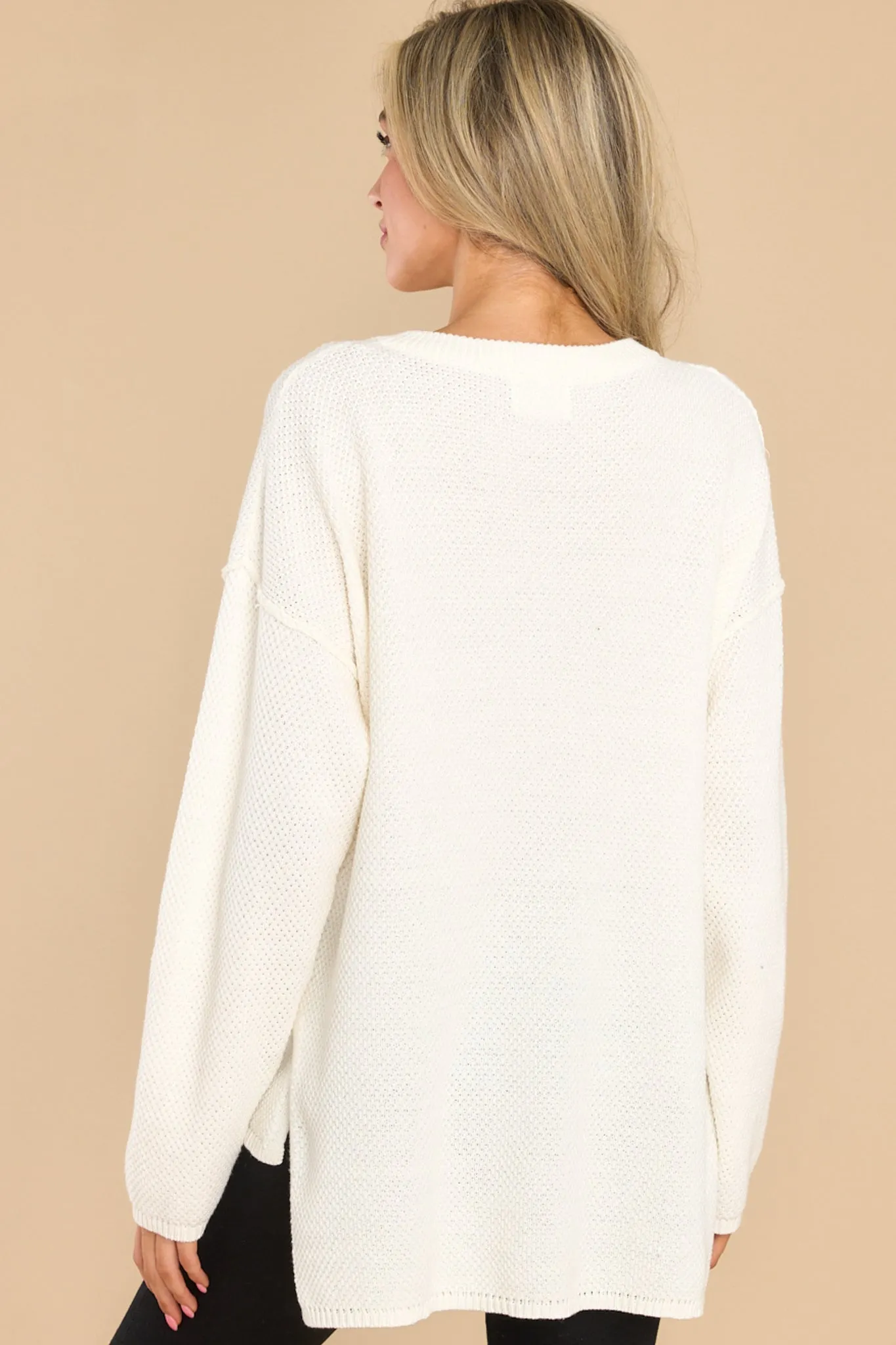 Fireside Chic Ivory Sweater