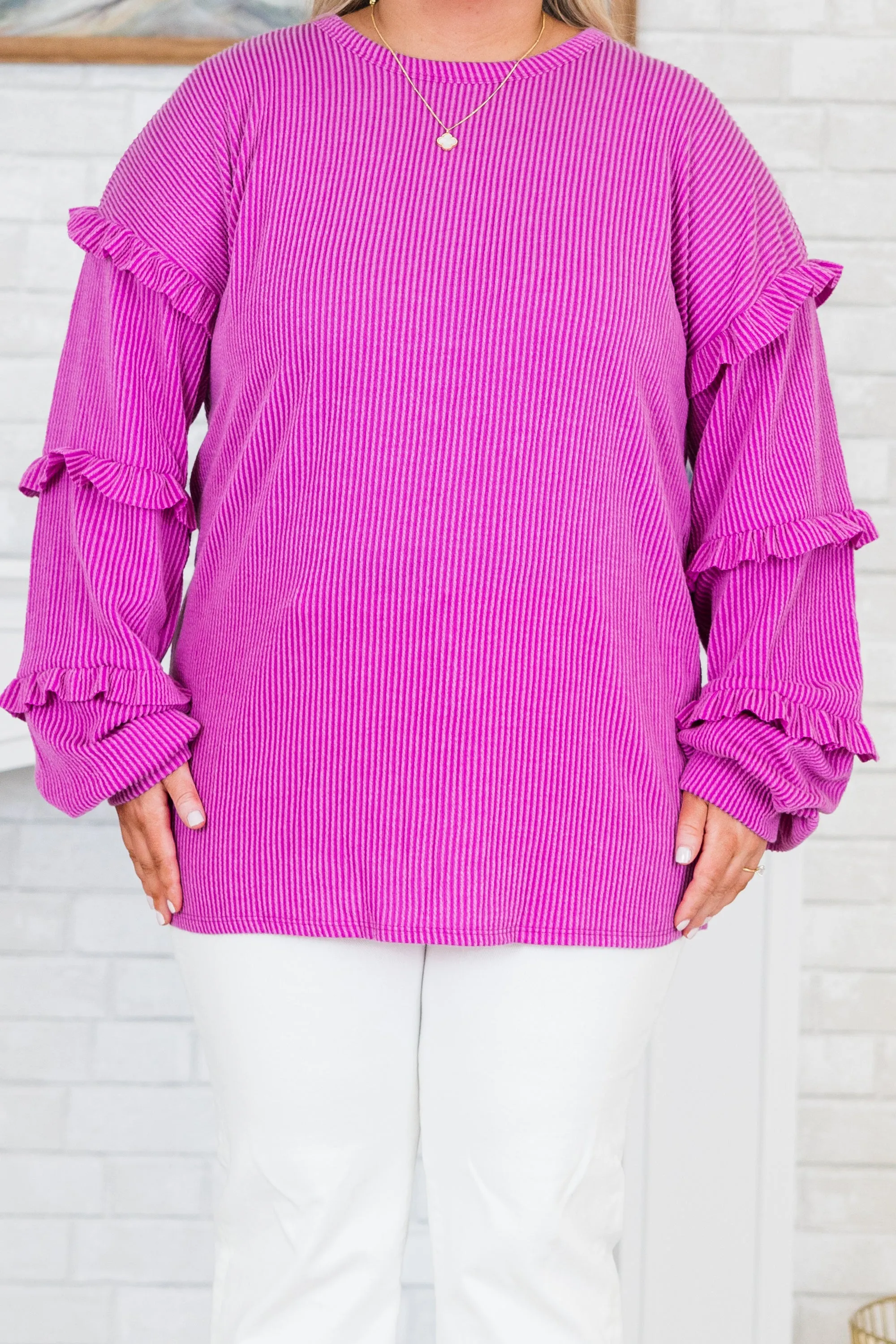 Fireside Glow Sweater, Magenta