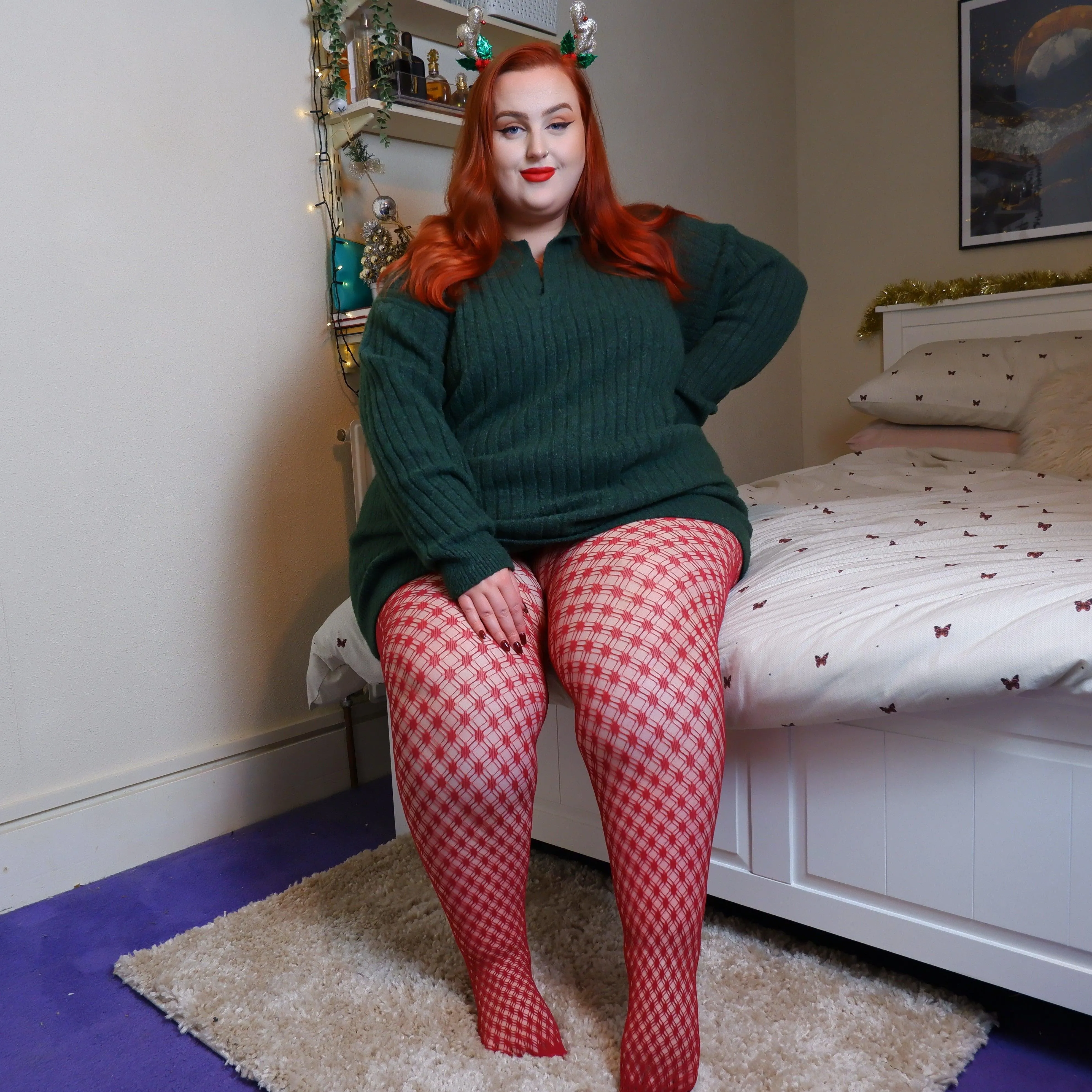 Fishnet Stars - Blood Red
