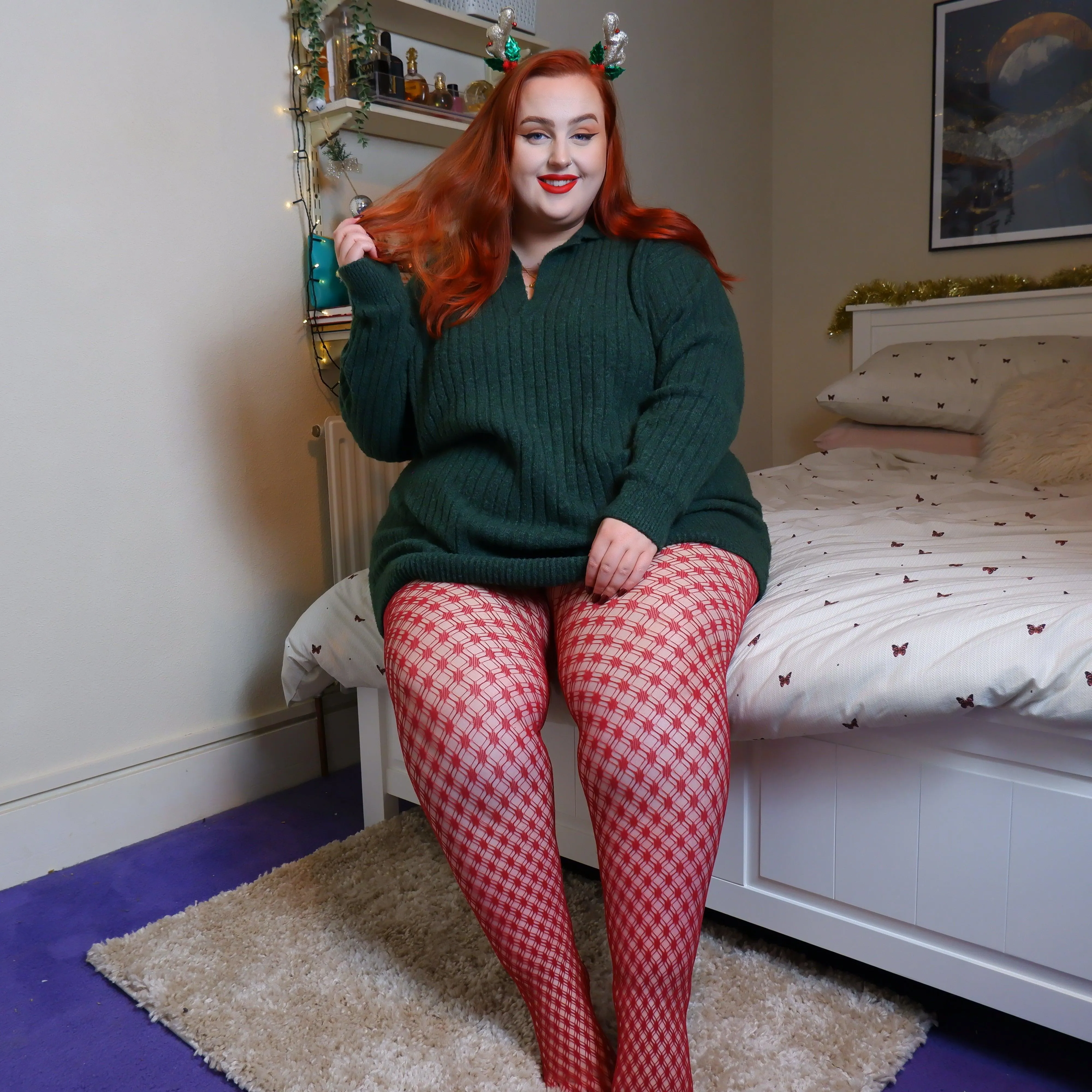 Fishnet Stars - Blood Red