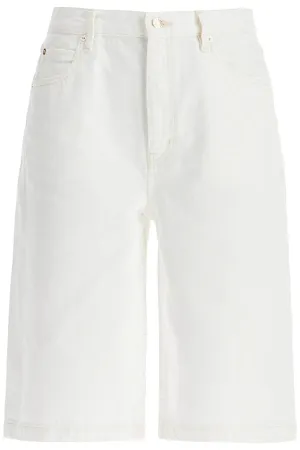 Frame Flared Denim Bermuda Shorts.
