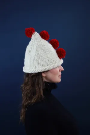 French Clown 4 Pom Pom Beanie
