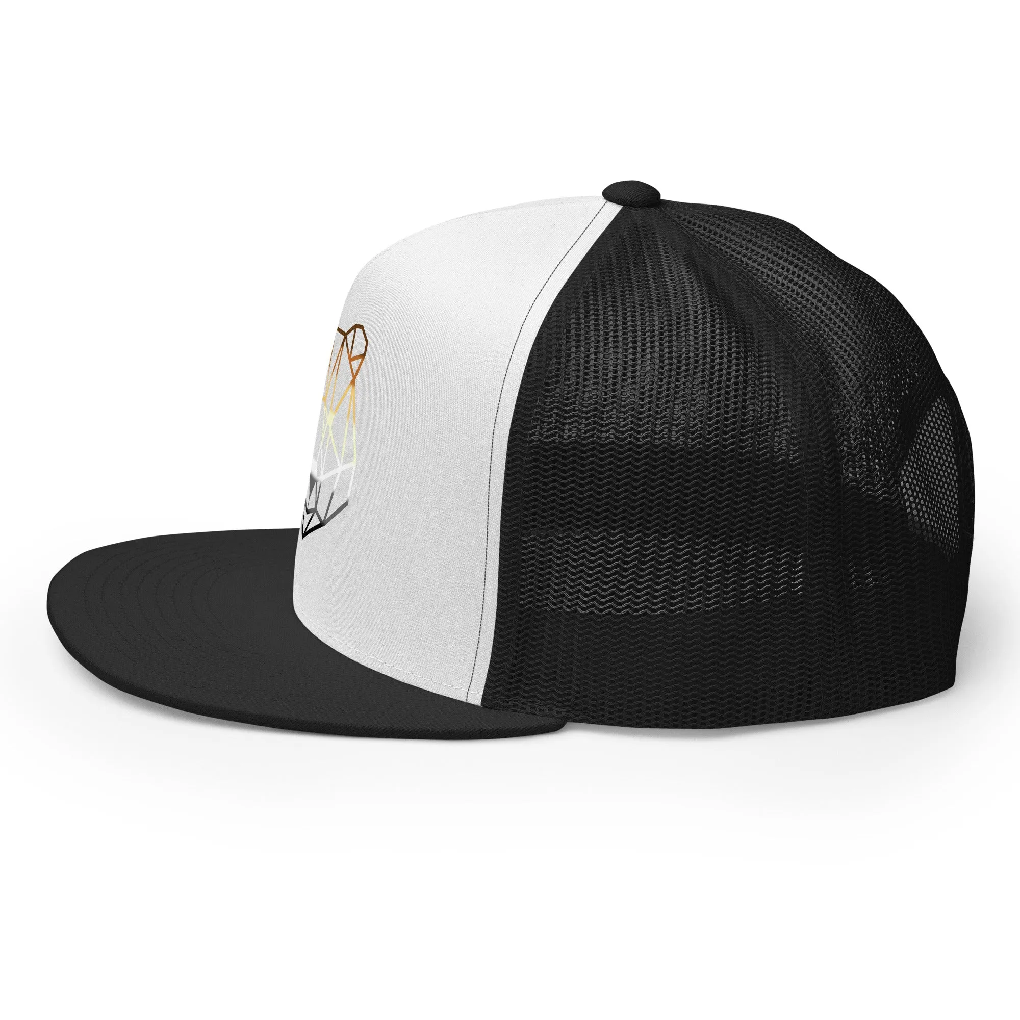 Gay Bear Geometric Art Trucker Baseball Cap Hat