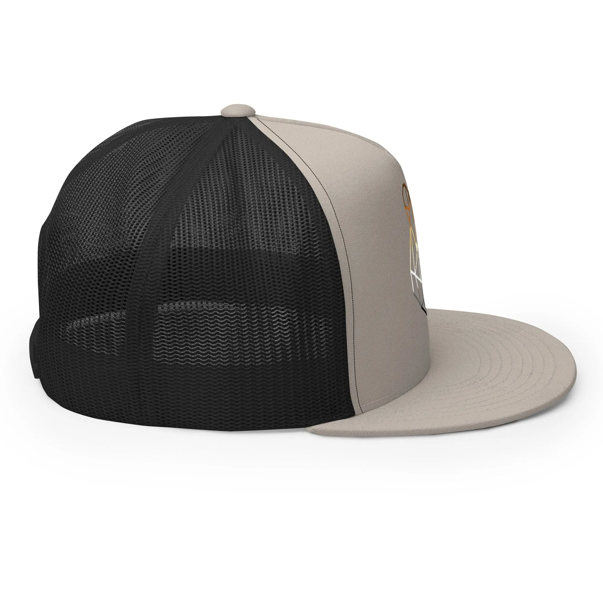 Gay Bear Geometric Art Trucker Baseball Cap Hat
