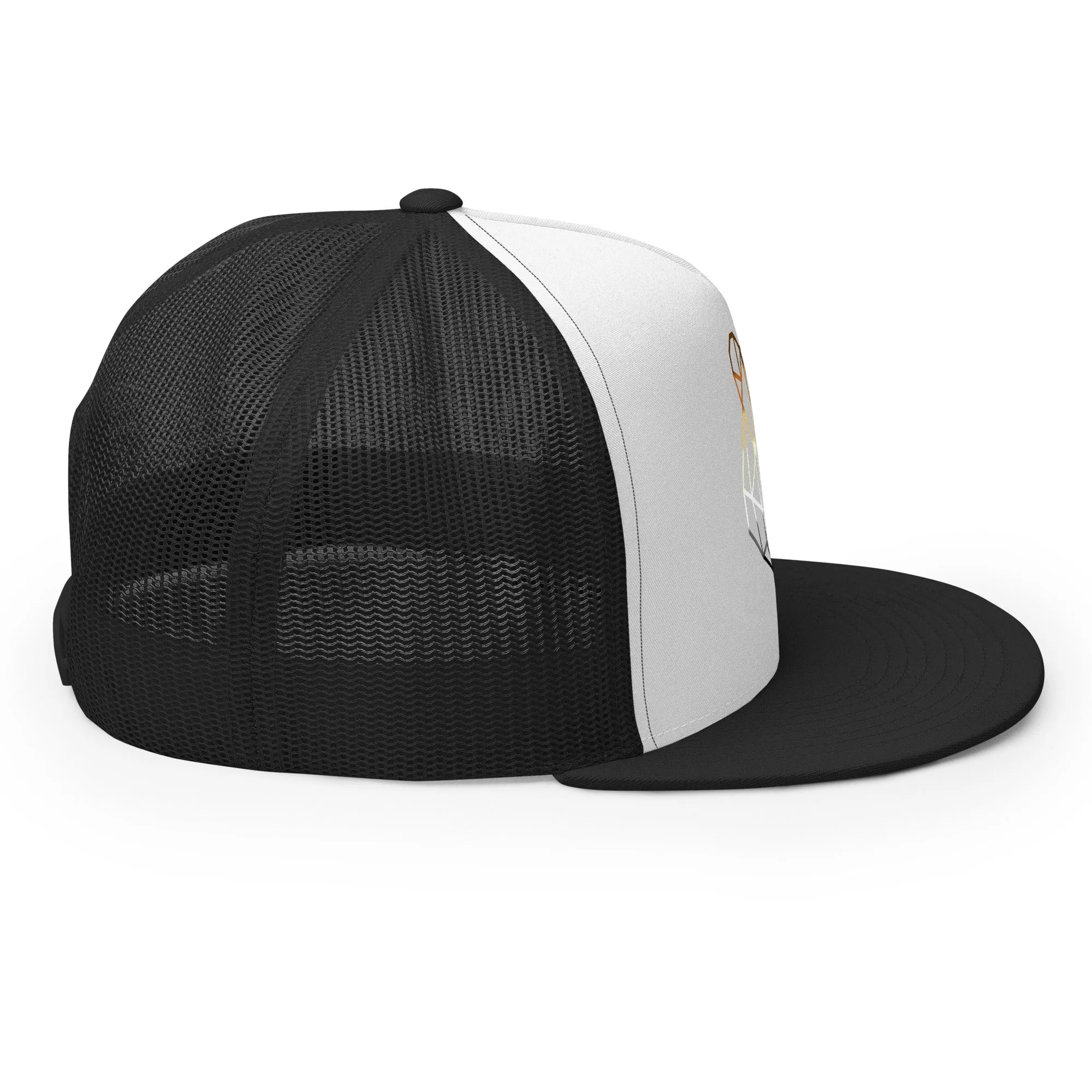 Gay Bear Geometric Art Trucker Baseball Cap Hat