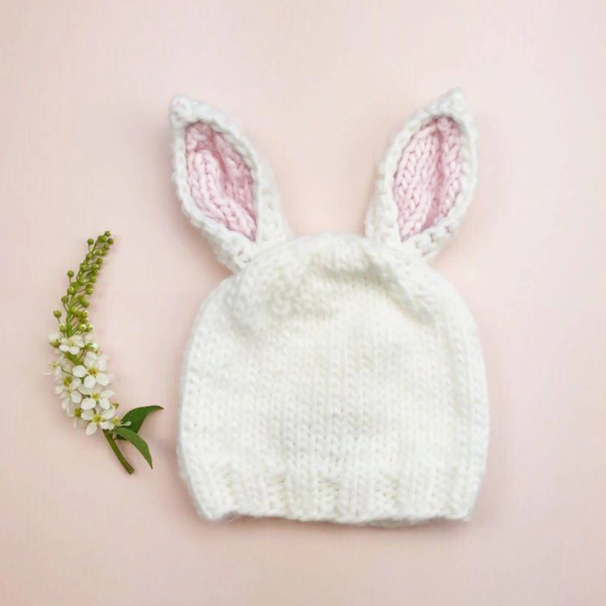 Girls Knit Bunny Hat