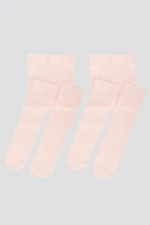 Girls Ultra Soft Footed Dance Tights 2-pack