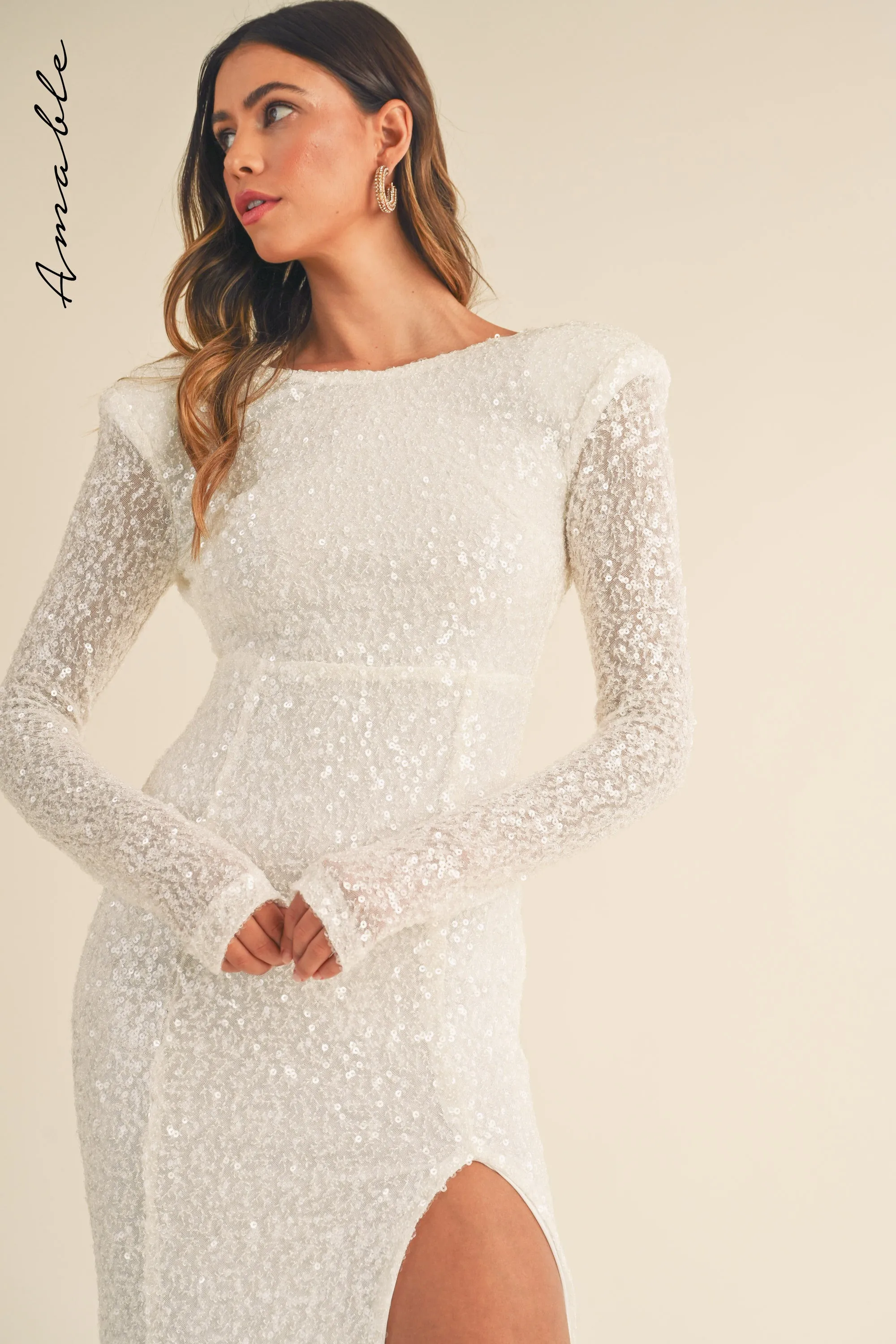 GIULIA SEQUIN MIDI DRESS