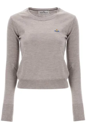 Grey Vivienne Westwood Bea Cardigan With Logo Embroidery